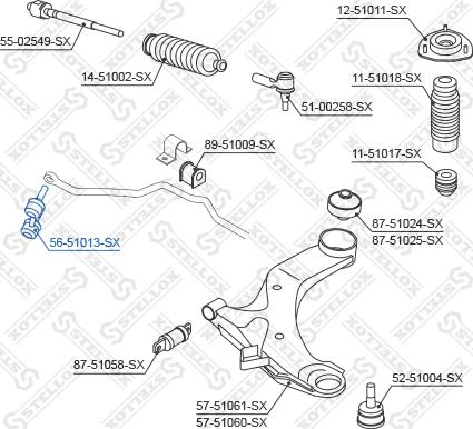 Stellox 56-51013-SX - Šipka/spona, stabilizator www.molydon.hr