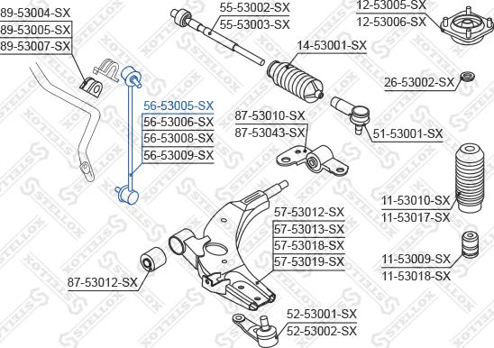 Stellox 56-53005-SX - Šipka/spona, stabilizator www.molydon.hr