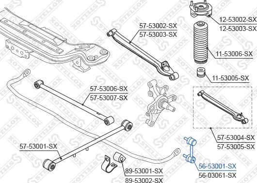 Stellox 56-53001-SX - Šipka/spona, stabilizator www.molydon.hr