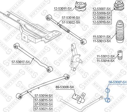 Stellox 56-53007-SX - Šipka/spona, stabilizator www.molydon.hr