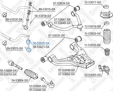 Stellox 56-53020-SX - Šipka/spona, stabilizator www.molydon.hr