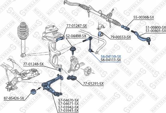 Stellox 56-04110-SX - Šipka/spona, stabilizator www.molydon.hr