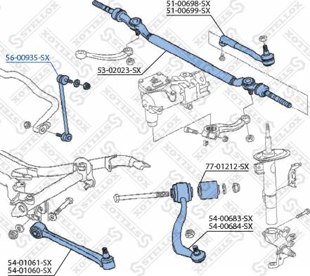 Stellox 56-00935-SX - Šipka/spona, stabilizator www.molydon.hr