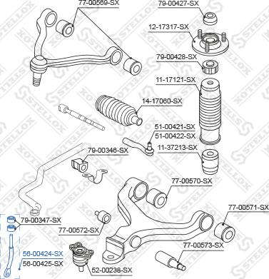 Stellox 56-00424-SX - Šipka/spona, stabilizator www.molydon.hr