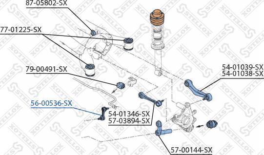 Stellox 56-00536-SX - Šipka/spona, stabilizator www.molydon.hr