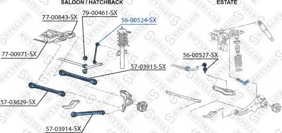 Stellox 56-00524-SX - Šipka/spona, stabilizator www.molydon.hr