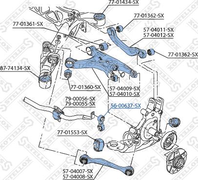 Stellox 56-00637-SX - Šipka/spona, stabilizator www.molydon.hr