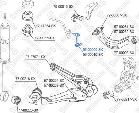 Stellox 56-00009-SX - Šipka/spona, stabilizator www.molydon.hr