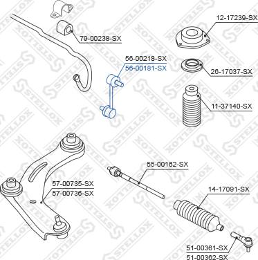 Stellox 56-00181-SX - Šipka/spona, stabilizator www.molydon.hr