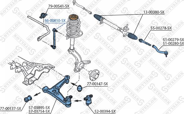 Stellox 56-00810-SX - Šipka/spona, stabilizator www.molydon.hr