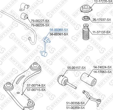 Stellox 56-00360-SX - Šipka/spona, stabilizator www.molydon.hr