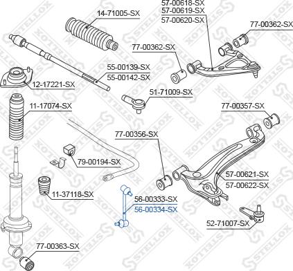 Stellox 56-00334-SX - Šipka/spona, stabilizator www.molydon.hr