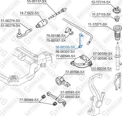 Stellox 56-00330-SX - Šipka/spona, stabilizator www.molydon.hr