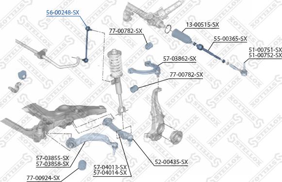 Stellox 56-00248-SX - Šipka/spona, stabilizator www.molydon.hr