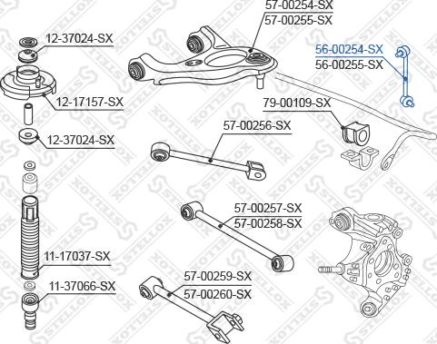 Stellox 56-00254-SX - Šipka/spona, stabilizator www.molydon.hr