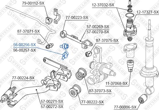 Stellox 56-00256-SX - Šipka/spona, stabilizator www.molydon.hr