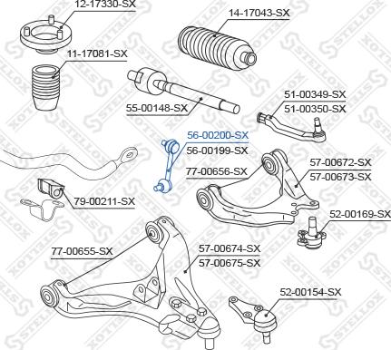 Stellox 56-00200-SX - Šipka/spona, stabilizator www.molydon.hr