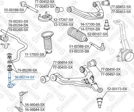 Stellox 56-00214-SX - Šipka/spona, stabilizator www.molydon.hr