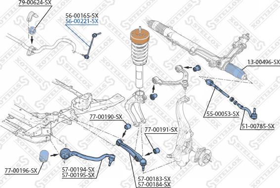 Stellox 56-00221-SX - Šipka/spona, stabilizator www.molydon.hr