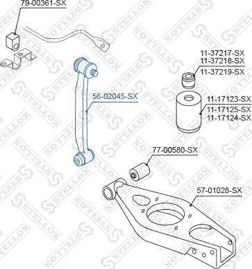 Stellox 56-02045-SX - Šipka/spona, stabilizator www.molydon.hr