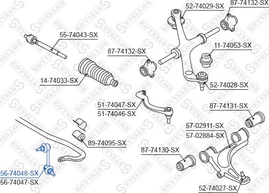 Stellox 56-74048-SX - Šipka/spona, stabilizator www.molydon.hr