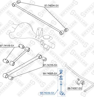 Stellox 56-74039-SX - Šipka/spona, stabilizator www.molydon.hr