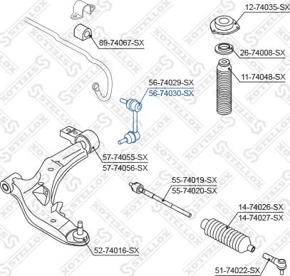 Stellox 56-74030-SX - Šipka/spona, stabilizator www.molydon.hr