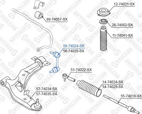 Stellox 56-74024-SX - Šipka/spona, stabilizator www.molydon.hr