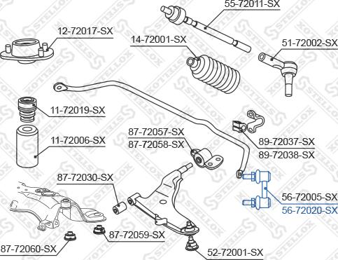 Stellox 56-72020-SX - Šipka/spona, stabilizator www.molydon.hr