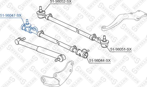 Stellox 51-98047-SX - Kraj spone, kuglasti zglob www.molydon.hr