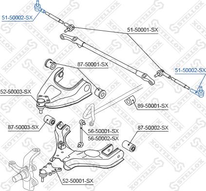 Stellox 51-50002-SX - Kraj spone, kuglasti zglob www.molydon.hr