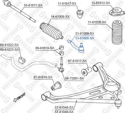 Stellox 51-61008-SX - Kraj spone, kuglasti zglob www.molydon.hr