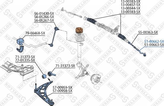 Stellox 51-00662-SX - Kraj spone, kuglasti zglob www.molydon.hr