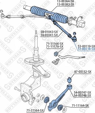 Stellox 51-00118-SX - Kraj spone, kuglasti zglob www.molydon.hr