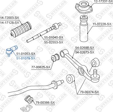 Stellox 51-01079-SX - Kraj spone, kuglasti zglob www.molydon.hr