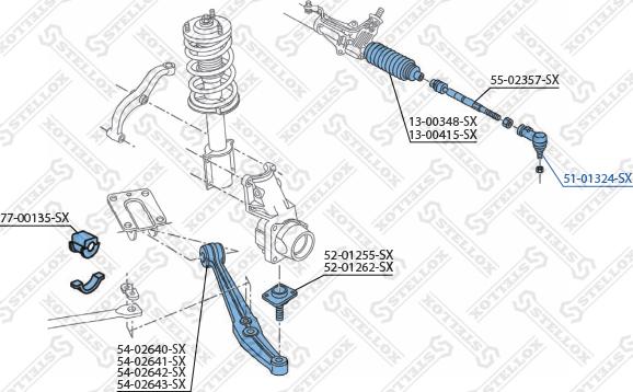 Stellox 51-01324-SX - Kraj spone, kuglasti zglob www.molydon.hr