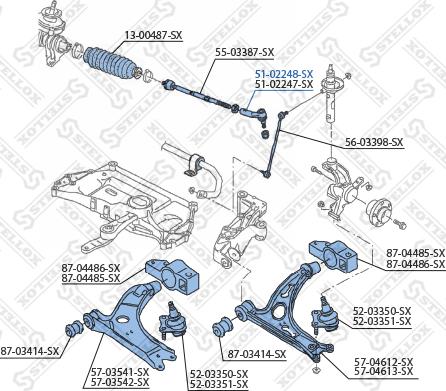 Stellox 51-02248-SX - Kraj spone, kuglasti zglob www.molydon.hr