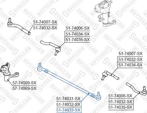 Stellox 51-74033-SX - Kraj spone, kuglasti zglob www.molydon.hr