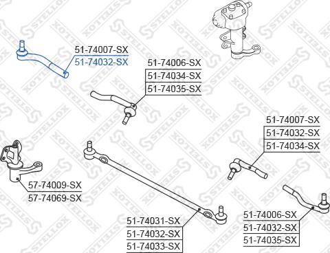 Stellox 51-74032-SX - Kraj spone, kuglasti zglob www.molydon.hr