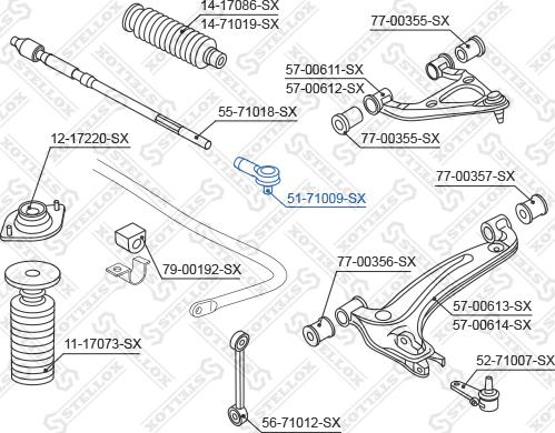 Stellox 51-71009-SX - Kraj spone, kuglasti zglob www.molydon.hr