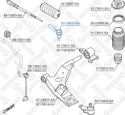 Stellox 51-73010-SX - Kraj spone, kuglasti zglob www.molydon.hr