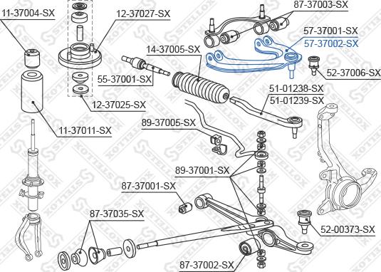 Stellox 57-37002-SX - Rame, Nezavisna poluga za ovjes kotača www.molydon.hr