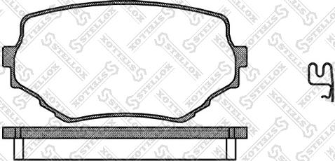 Stellox 605 002-SX - Komplet Pločica, disk-kočnica www.molydon.hr