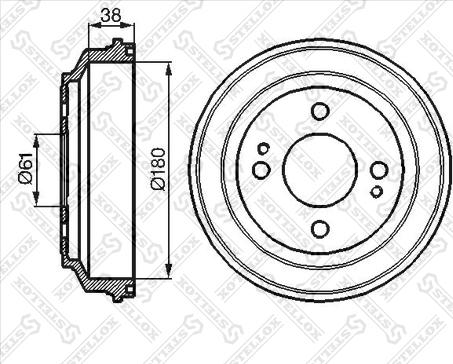 Stellox 6025-9908-SX - Bubanj kočnica www.molydon.hr