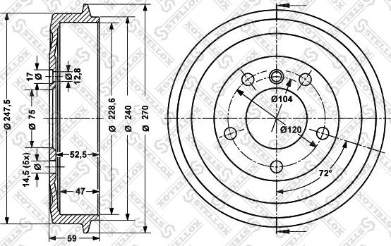 Stellox 6025-1505-SX - Bubanj kočnica www.molydon.hr