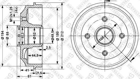 Stellox 6025-3705-SX - Bubanj kočnica www.molydon.hr