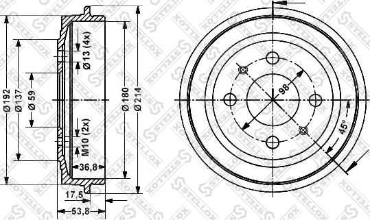 Stellox 6025-2309-SX - Bubanj kočnica www.molydon.hr