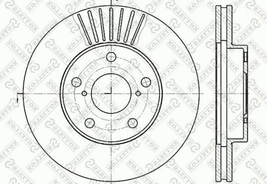 Stellox 6020-4578V-SX - Kočioni disk www.molydon.hr