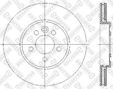 Stellox 6020-4013V-SX - Kočioni disk www.molydon.hr