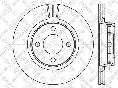 Stellox 6020-4740V-SX - Kočioni disk www.molydon.hr